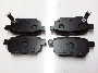 Image of Disc Brake Pad Set (Rear). A set of disc brake pads. image for your 2007 Toyota Yaris   